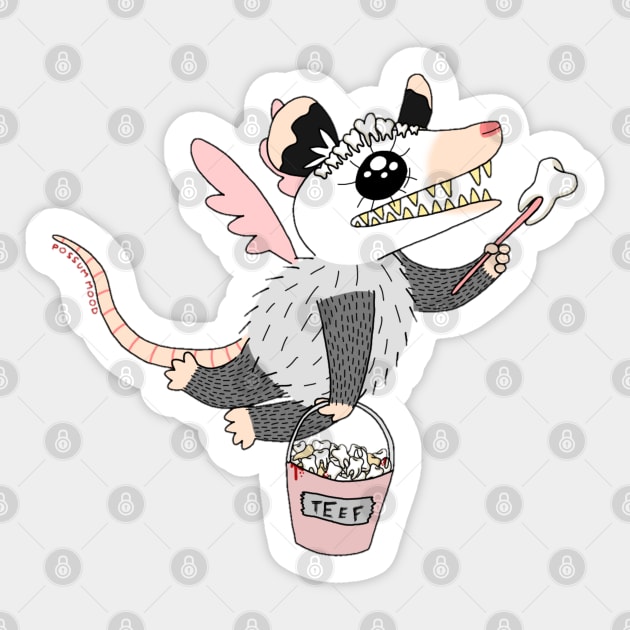 Tooth Fairy Sticker by Possum Mood